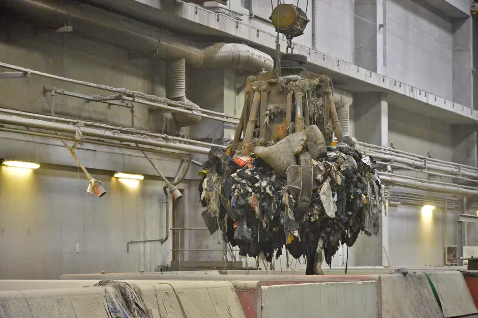 Grappin de chargement des déchets